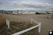 Other mancamp trailers. Photo by Dawn Ballou, Pinedale Online.