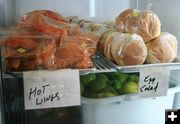 Hot Wings & Egg Salad. Photo by Dawn Ballou, Pinedale Online.