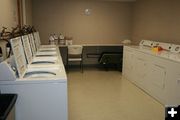 Large laundry room. Photo by Dawn Ballou, Pinedale Online.