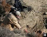 Dig site. Photo by Dawn Ballou, Pinedale Online.