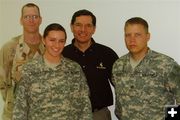 Senator Barrasso with Wyoming soldiers. Photo by Senator Barrasso's office.