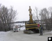 Bridge work. Photo by Bob Rule, KPIN 101.1 FM.