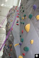 Climbing Wall Close Up. Photo by Pam McCulloch.