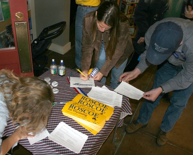 Roscoe Support. Photo by Pam McCulloch, Pinedale Online.