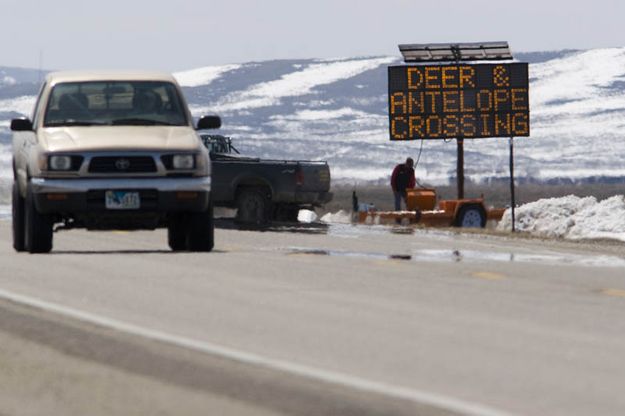 Message Trailer. Photo by Wyoming Game & Fish Department.