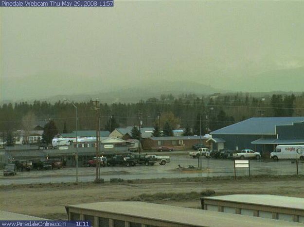 Pinedale thunderstorms. Photo by Pinedale Webcam.