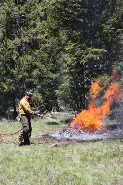 Fire and Water. Photo by Bridger-Teton National Forest.