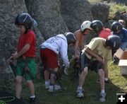 Gearing Up. Photo by Pam McCulloch, Pinedale Online.