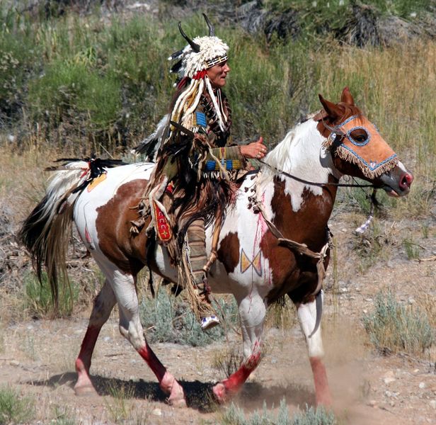 Michael and Apache. Photo by Clint Gilchrist, Pinedale Online.
