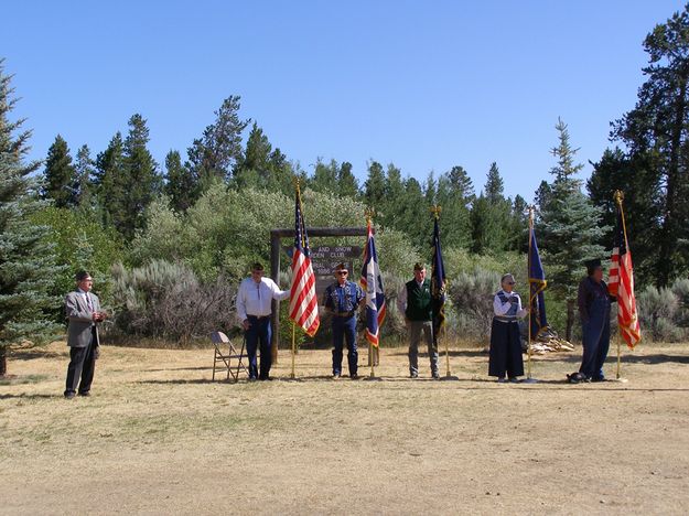 Local Color Guard. Photo by Sue Sommers.