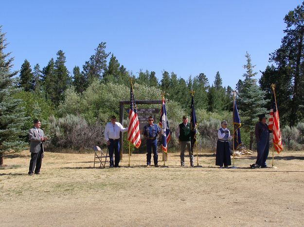 Local Color Guard. Photo by Sue Sommers.