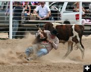 Steer Wrestling. Photo by Pinedale Online.