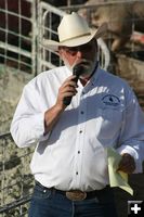 Gary Nash Auctioneer. Photo by Dawn Ballou, Pinedale Online.