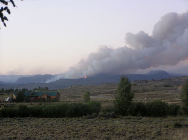 More smoke. Photo by Bob Rule, KPIN 101.1 FM.