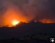 Flames on Pine Mountain. Photo by Dave Bell.