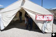 Silent Auction Tent. Photo by Dawn Ballou, Pinedale Online.