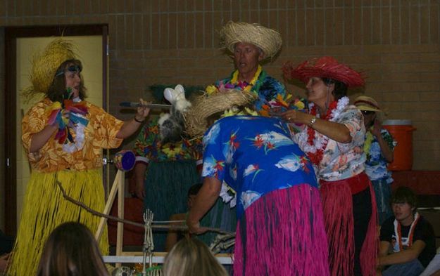 Parent Skit. Photo by Cat Urbigkit, Pinedale Online.