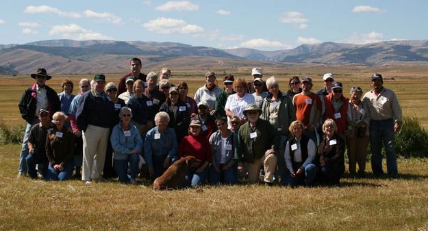 Tour group. Photo by Dawn Ballou, Pinedale Online.