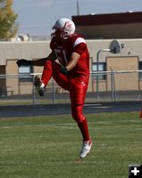 Opening kick. Photo by Cat Urbigkit, Pinedale Online.