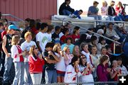 Cheering Crowd. Photo by Cat Urbigkit, Pinedale Online.