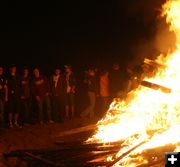 Bonfire. Photo by Pam McCulloch, Pinedale Online.