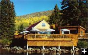 Restaurant on the lakeshore. Photo by Half Moon Lake Resort.