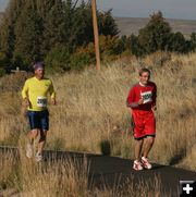 Made it up the hill. Photo by Dawn Ballou, Pinedale Online.