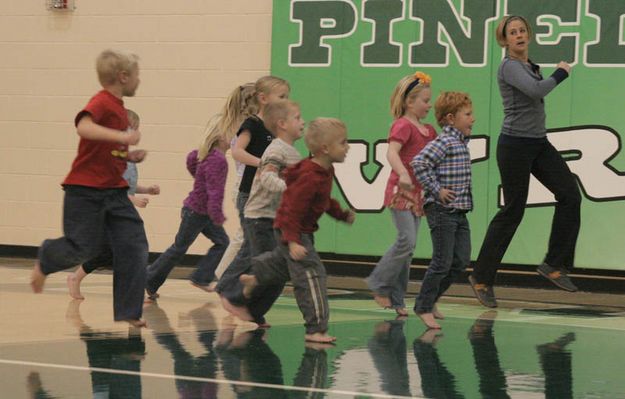 Running. Photo by Tim Ruland, Pinedale Fine Arts Council.