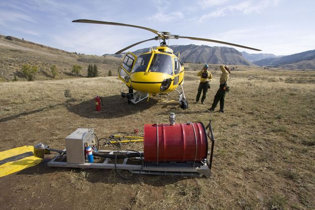 Heli-Torch. Photo by Mark Gocke, WGFD.