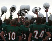 Victory Salute. Photo by Clint Gilchrist, Pinedale Online.