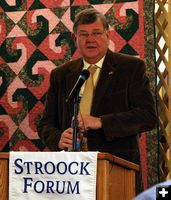 Governor Dave Freudenthal. Photo by Clint Gilchrist, Pinedale Online.