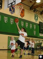 Lay Up - Brooke Butner. Photo by Pam McCulloch, Pinedale Online.