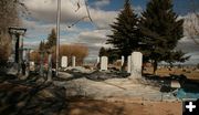 View toward cemetery. Photo by Dawn Ballou, Pinedale Online.