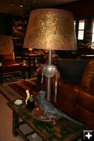 Pheasant Lamp. Photo by Dawn Ballou, Pinedale Online.