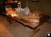 Beautiful Wood Table. Photo by Dawn Ballou, Pinedale Online.