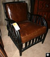 Leather and Black Chair. Photo by Dawn Ballou, Pinedale Online.