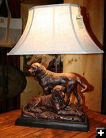 Two Dog Lamp. Photo by Dawn Ballou, Pinedale Online.