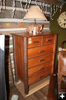 Rustic Dresser. Photo by Dawn Ballou, Pinedale Online.