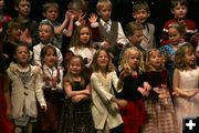 Smiling 1st Graders. Photo by Pam McCulloch, Pinedale Online.