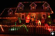 Christmas House. Photo by Dawn Ballou, Pinedale Online.