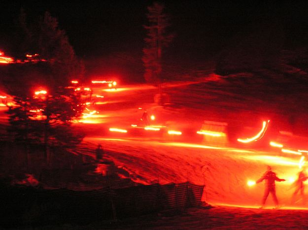 Torchlight Parade. Photo by Bob Rule, KPIN 101.1 FM Radio.