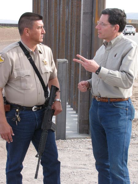 Barrasso at the border. Photo by Senator Barrasso's Office.