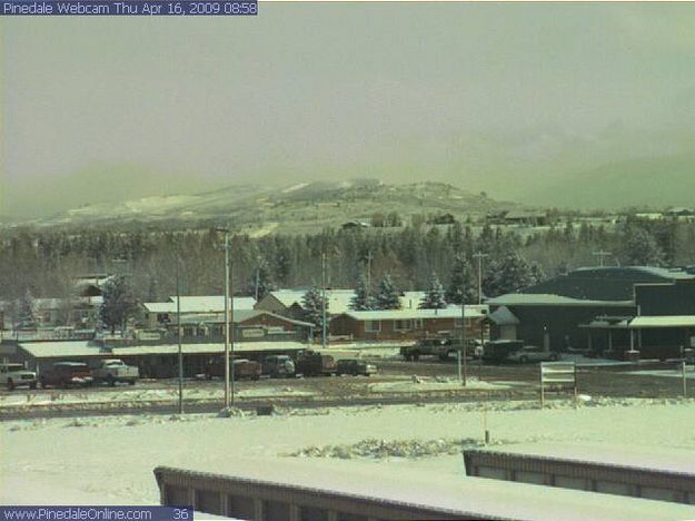 April 16, 2009. Photo by Pinedale webcam.