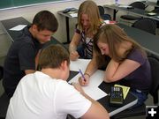 Pinedale Math Students. Photo by University of Wyoming.