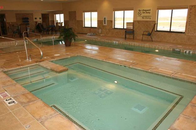 Hot Tub and Pool. Photo by Dawn Ballou, Pinedale Online.