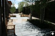 Garden patio. Photo by Dawn Ballou, Pinedale Online.