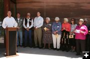 Speeches. Photo by Dawn Ballou, Pinedale Online.