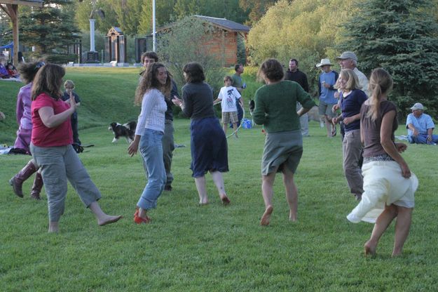 Dancing. Photo by Tim Ruland, Pinedale Fine Arts Council.