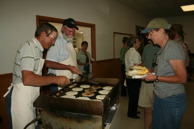 Pancake Breakfast. Photo by Dawn Ballou, Pinedale Online.