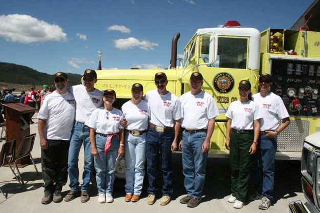Kendall Valley Volunteer Firefighters. Photo by Dawn Ballou, Pinedale Online.